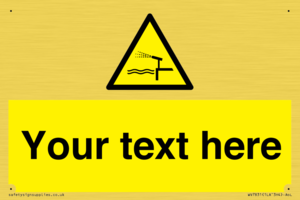 Custom warning water cannon